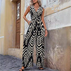 Chic Printed Wide-Leg Jumpsuit
