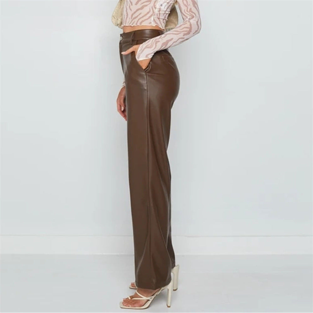 High Elastic PU Leather Pants Leggings