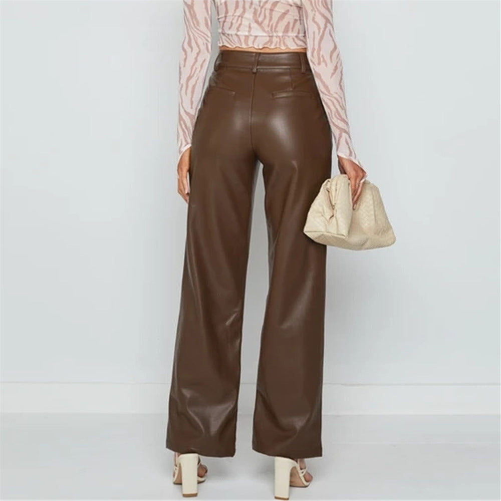 High Elastic PU Leather Pants Leggings