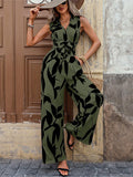 Chic Printed Wide-Leg Jumpsuit