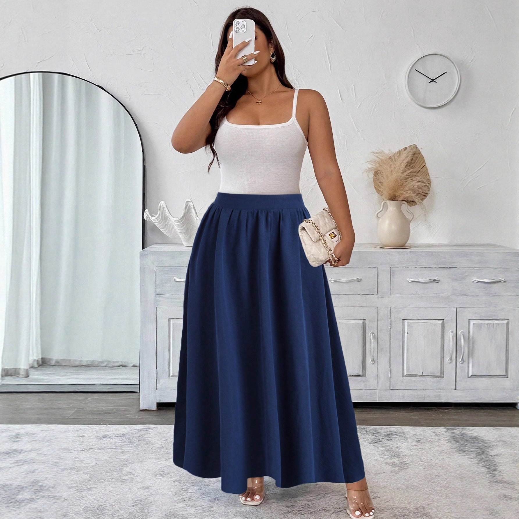 Temperament High-end Large Swing Skirt