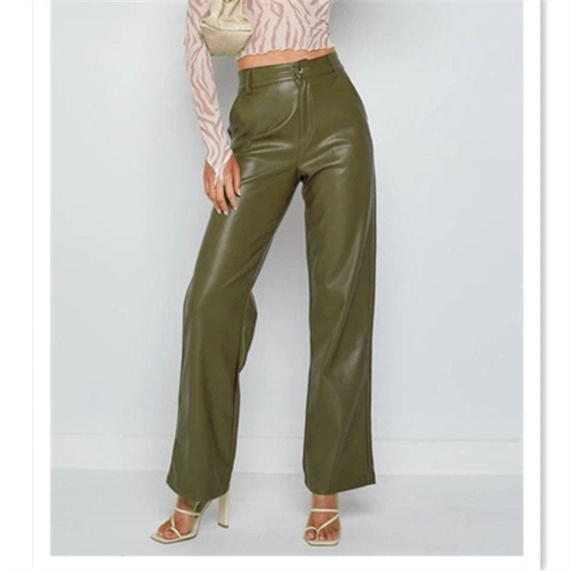 High Elastic PU Leather Pants Leggings