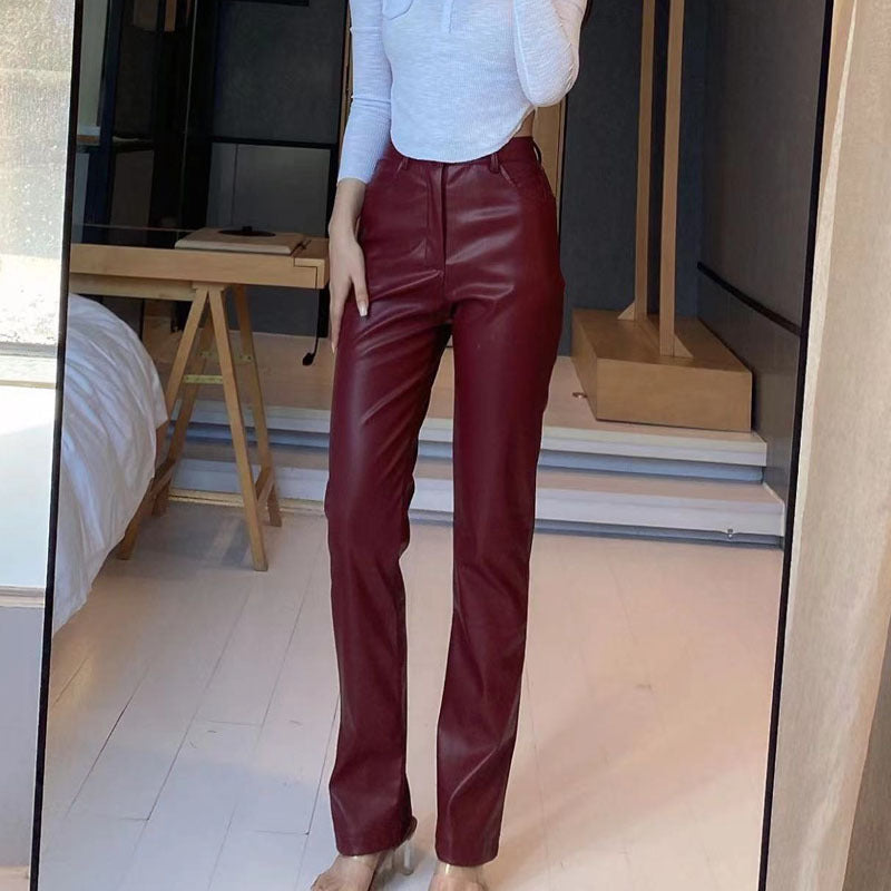 High Elastic PU Leather Pants Leggings