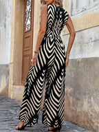 Chic Printed Wide-Leg Jumpsuit