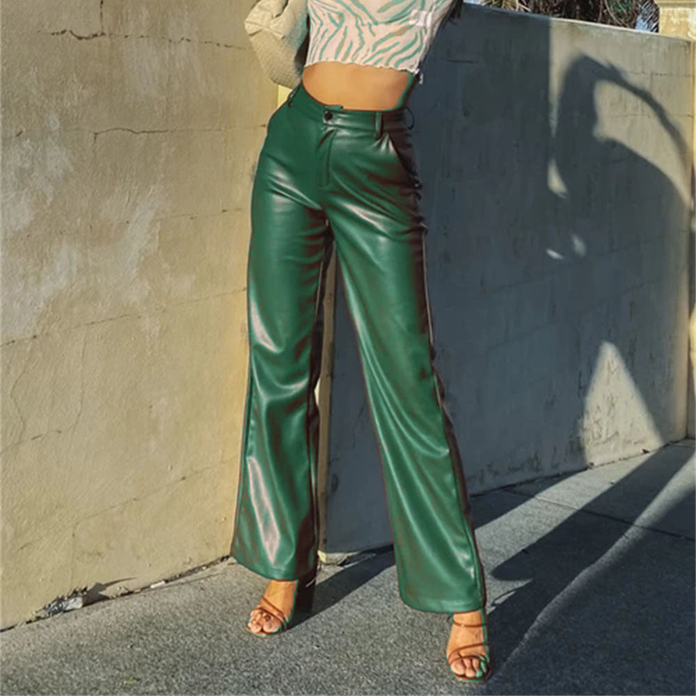 High Elastic PU Leather Pants Leggings
