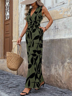 Chic Printed Wide-Leg Jumpsuit